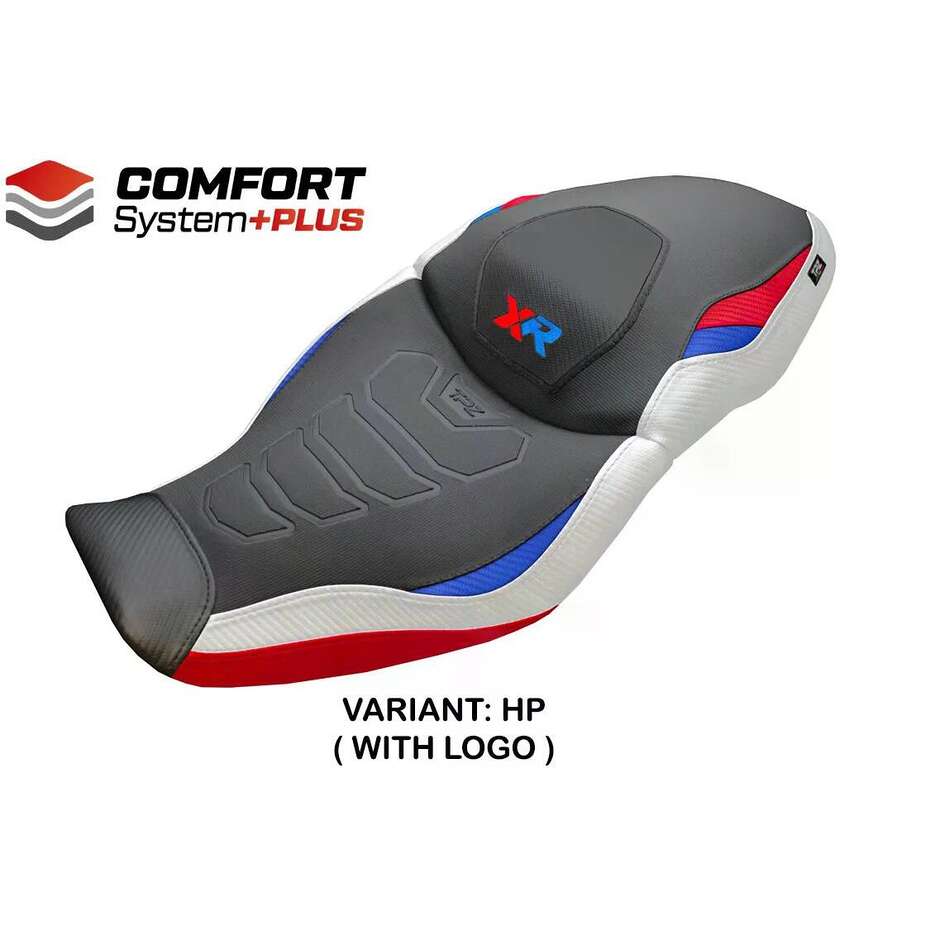 Housse de siège TPZ Italia spécifique pour BMW S 1000 XR modèle Dresden Comfort System Plus (2020-2023).