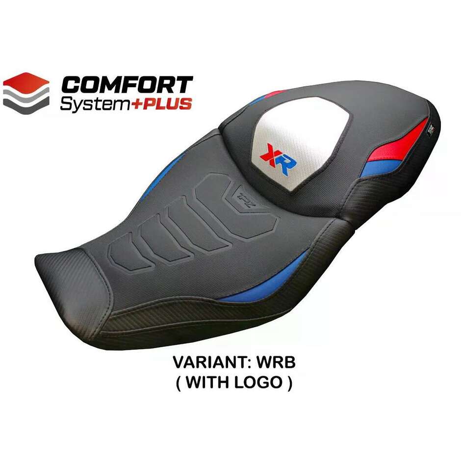 Housse de siège TPZ Italia spécifique pour BMW S 1000 XR modèle Dresden Comfort System Plus (2020-2023).
