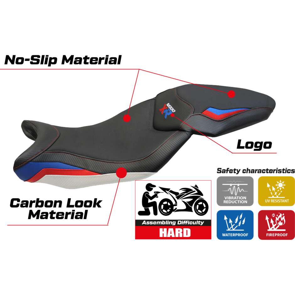 Housse de siège TPZ Italia spécifique pour BMW S 1000 XR (modèles 2015-2019) Ardea HP