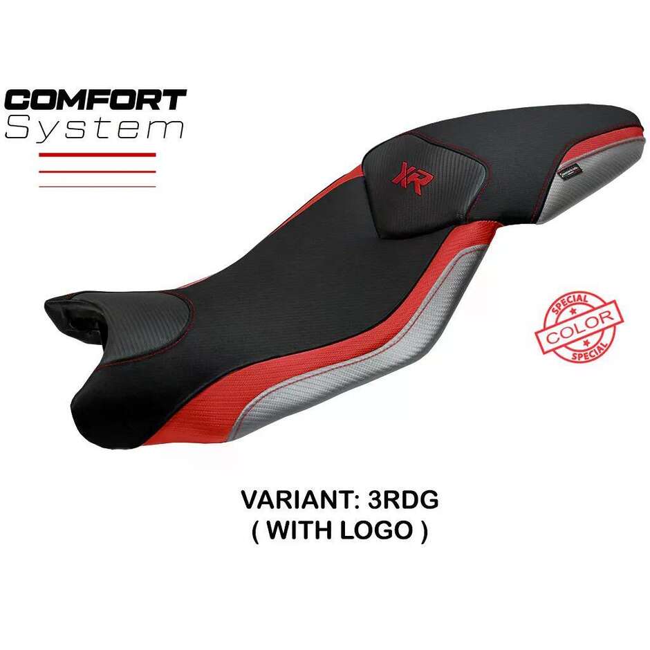 Housse de siège TPZ Italia spécifique pour BMW S 1000 XR (modèles 2015-2019), coloris Ardea, système confort.