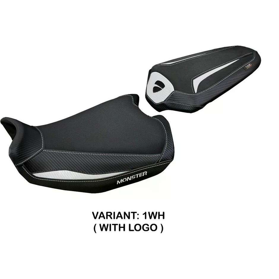 Housse de siège TPZ Italia spécifique pour Ducati Monster 937950 20212025 modèle Linosa