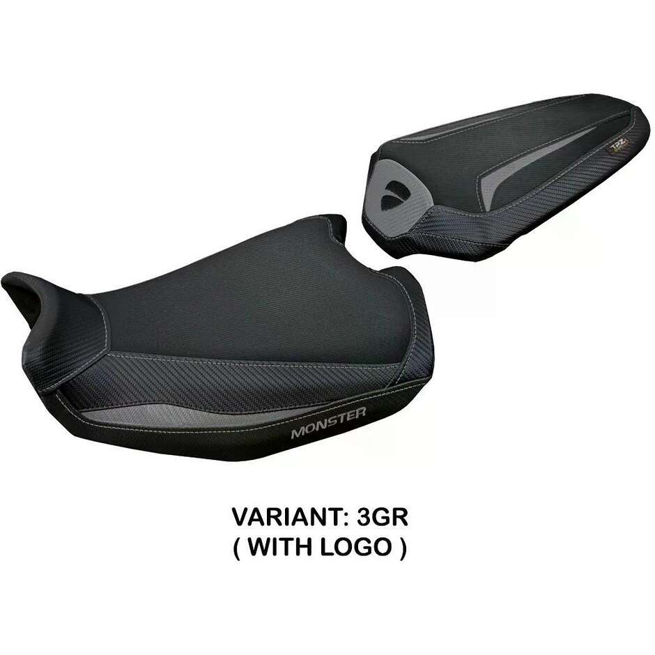 Housse de siège TPZ Italia spécifique pour Ducati Monster 937950 20212025 modèle Linosa