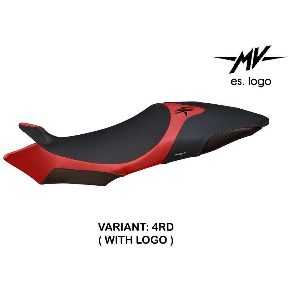 Housse de siège TPZ Italia spécifique pour MV Agusta Brutale 920 / 1090 / 1090R 2009 - 2015 Termoli Modèle 1