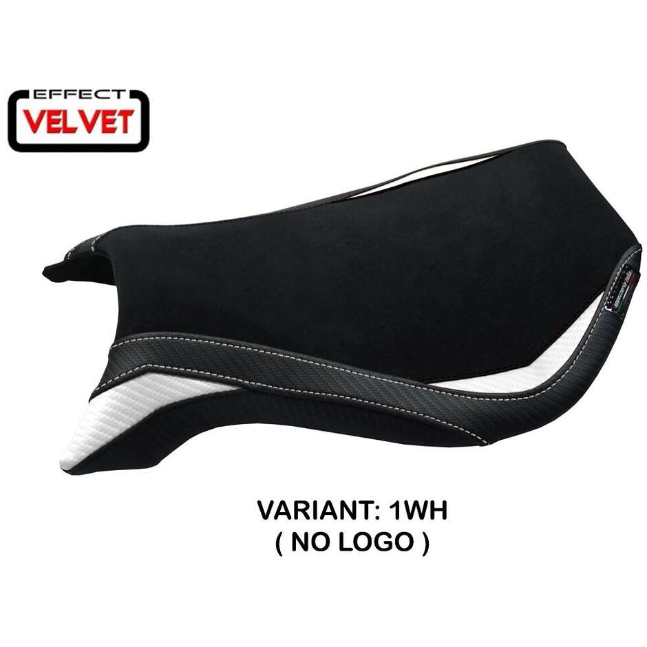 Housse de siège TPZ Italia spécifique pour MV Agusta F4 (modèles 1999-2009), en velours Natori