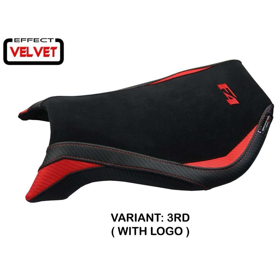 Housse de siège TPZ Italia spécifique pour MV Agusta F4 (modèles 1999-2009), en velours Natori