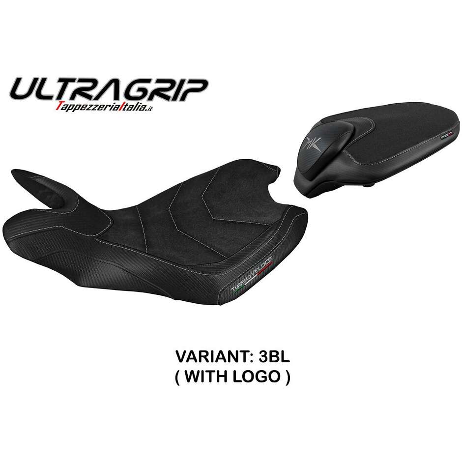 Housse de siège TPZ Italia spécifique pour MV Agusta Turismo Veloce 2014 - 2020 modèle Sahara Ultragrip