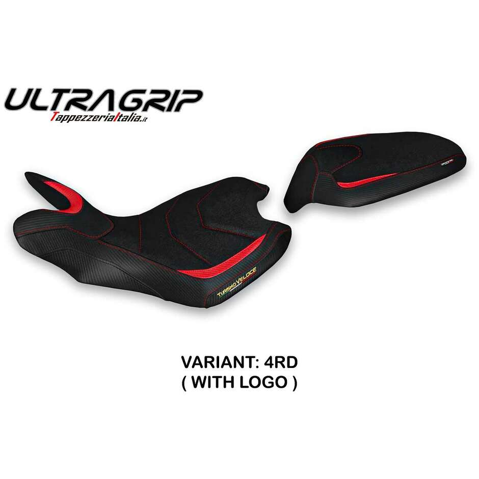 Housse de siège TPZ Italia spécifique pour MV Agusta Turismo Veloce 2021-2025 modèle Zuata Ultragrip
