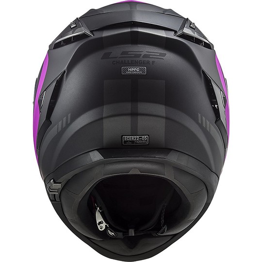 HPFC Fiber Helmet LS2 FF327 CHALLENGER Fusion Titanium Matt Pink