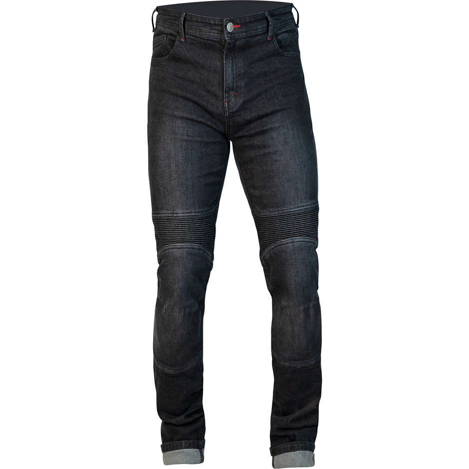 Humans HM84 Texas CE Man Colorado Noir Élastique Moto Jeans Avec Renforts