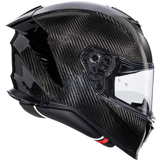 HYPER Carbon Polished Premier Integral Carbon Motorcycle Helmet