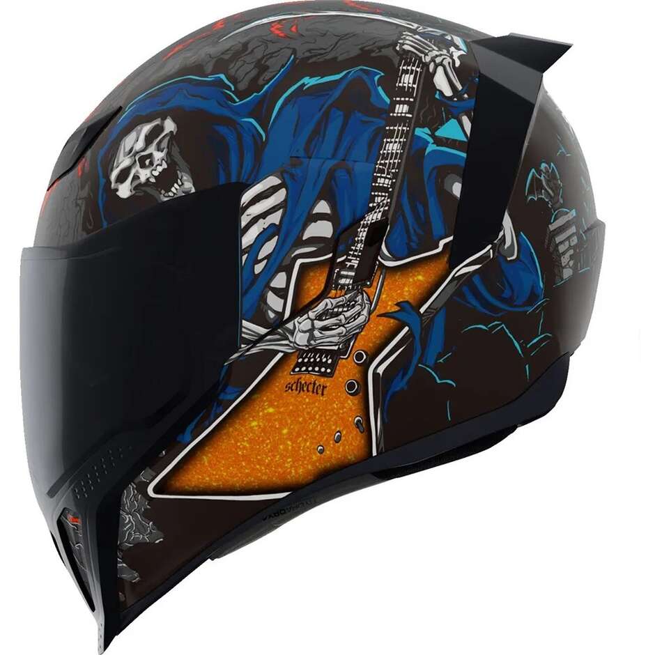 Icon AIRFLITE Trick or Street 4 Full Face Motorcycle Helmet Black