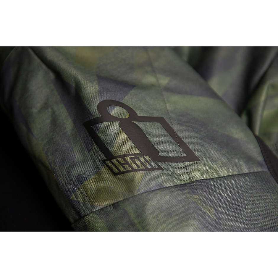 Icon AIRFORM BATTLESCAR Green Fabric Motorcycle Jacket