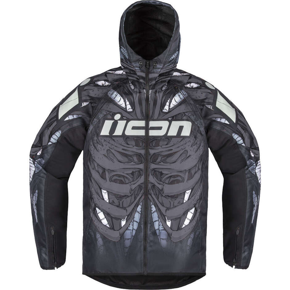 Icon AIRFORM Manik'R Motorradjacke Schwarz Grau