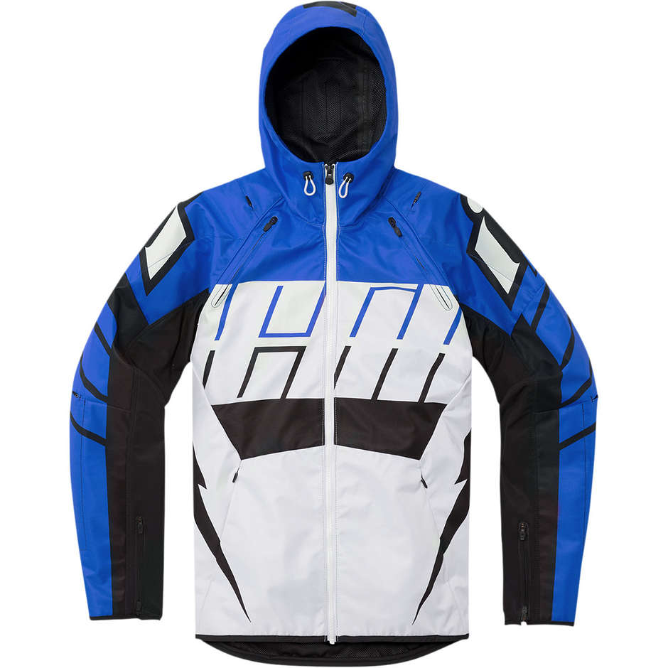 Icon AIRFORM RETRO Blue Fabric Motorcycle Jacket