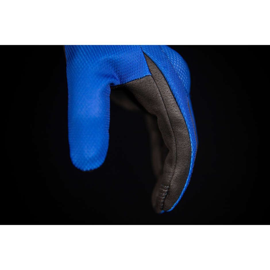 Icon ANTHEM 2 STEALTH Motorradhandschuhe aus blauem Stoff