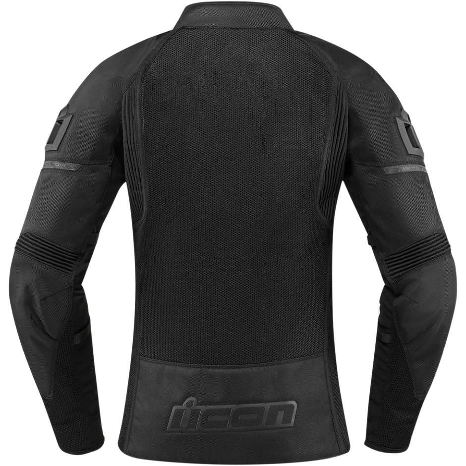 Icon CONTRA 2 Lady Stealth Perforated Fabric Motorcycle Jacket