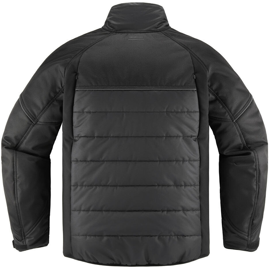 Icon GHOST PUFFER Casual Motorcycle Jacket Black