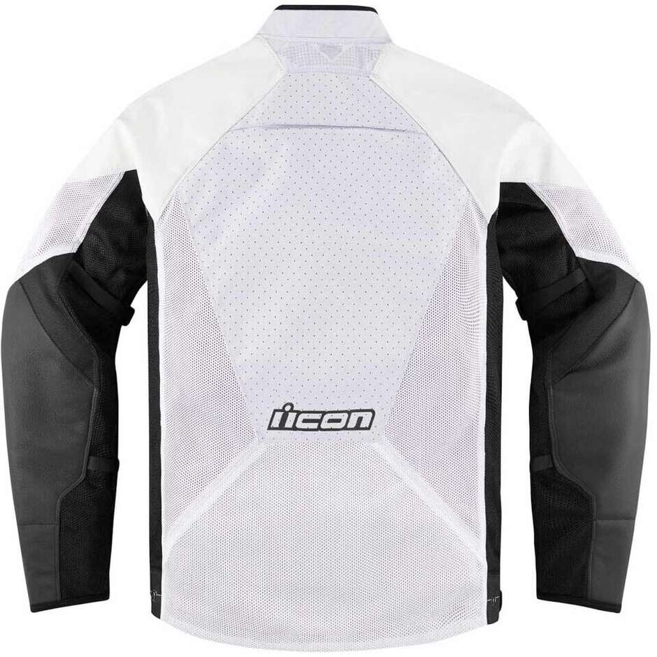 Icon HOOLIGAN CE Fabric Motorcycle Jacket White