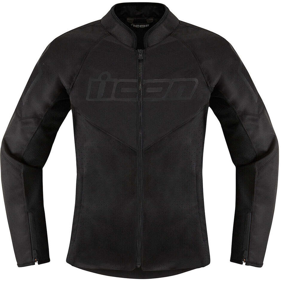Icon HOOLIGAN CE Women's Motorcycle Jacket in Black Fabric