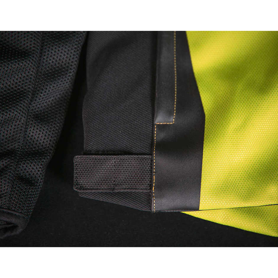 Icon HOOLIGAN Hi-Vision Yellow Fabric Motorcycle Jacket