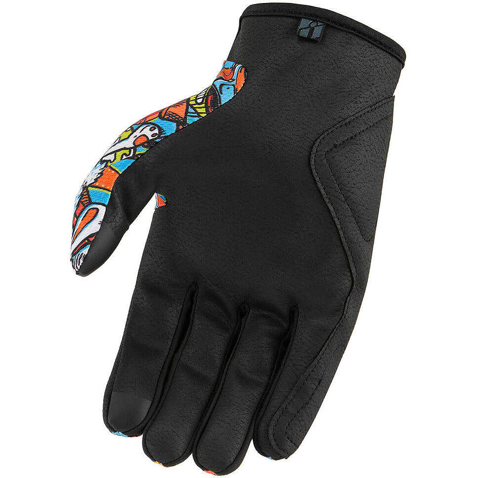 Icon HOOLIGAN REDOODLE Summer Motorcycle Gloves Blue For Sale Online ...