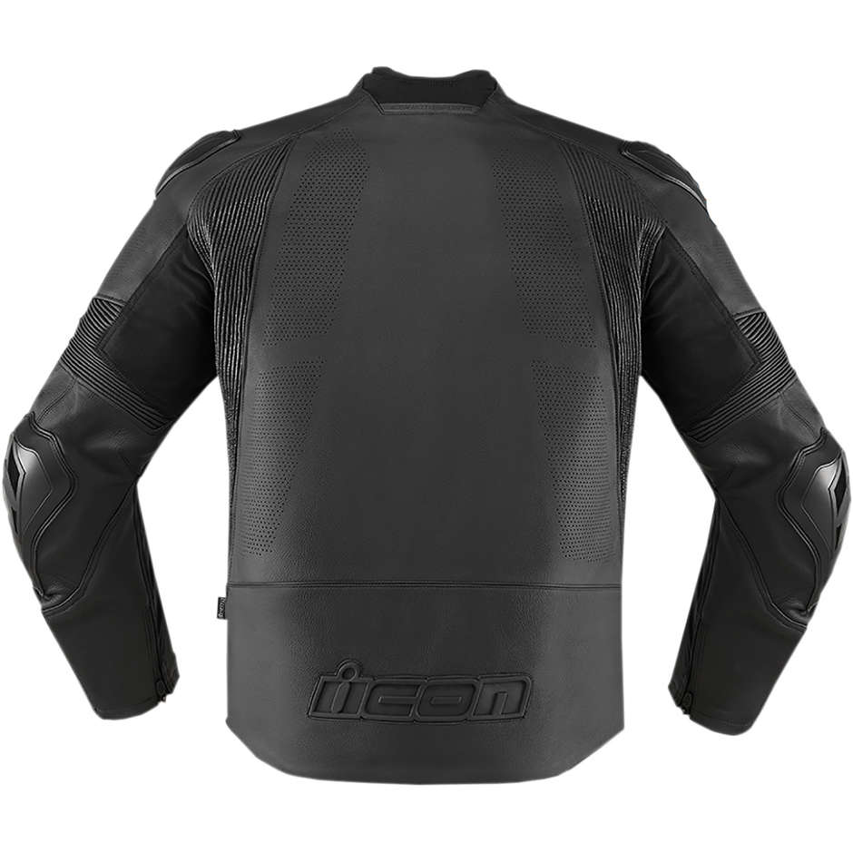 Icon HYPERSPORT 2 PRIME Jacket Black Leather Motorcycle Jacket