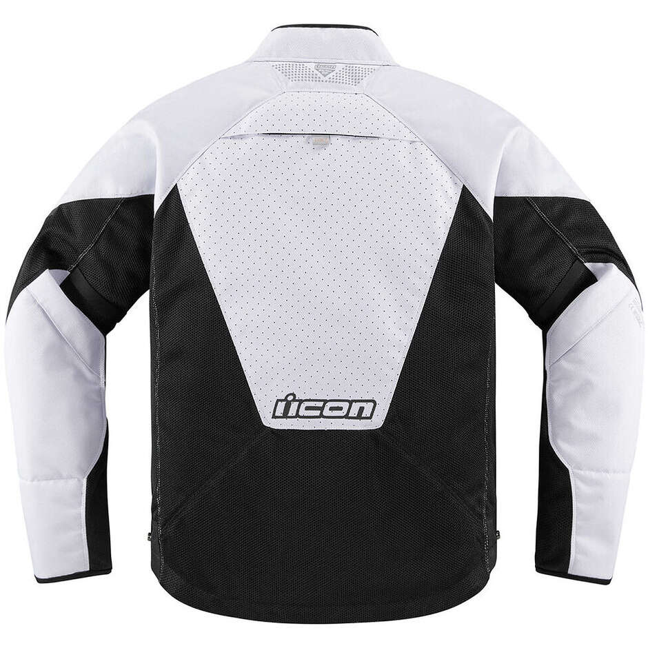 Icon MESH AF White Summer Motorcycle Jacket