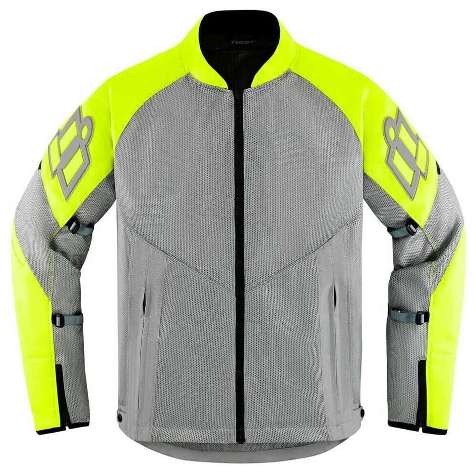 Icon MESH AF Yellow Fluo Summer Motorcycle Jacket