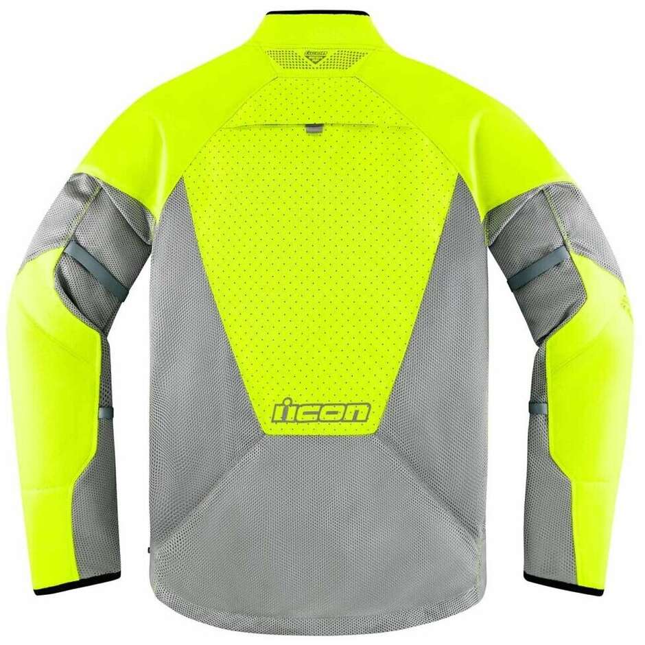 Icon MESH AF Yellow Fluo Summer Motorcycle Jacket