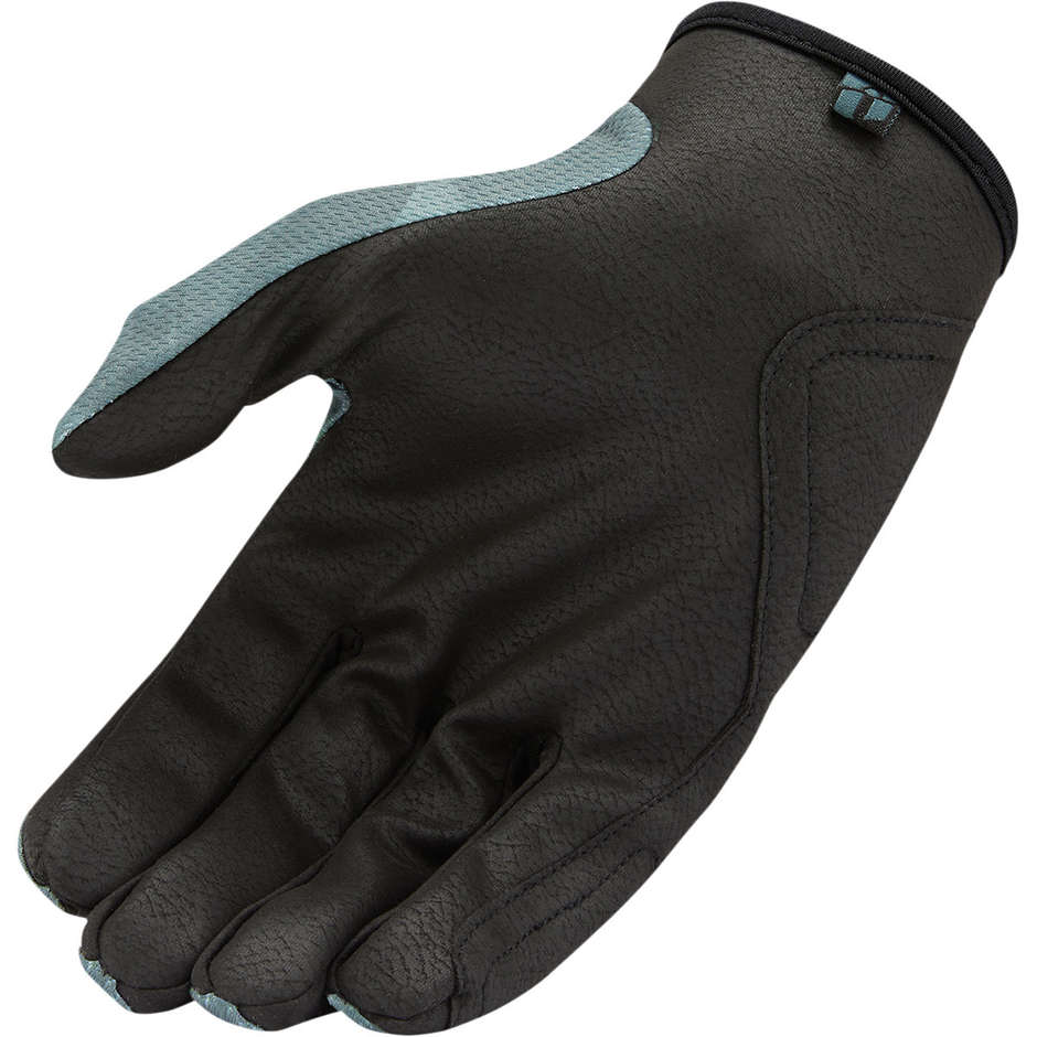 Icon Motorcycle Gloves In HOOLIGAN BATTLESCAR Gray Fabric