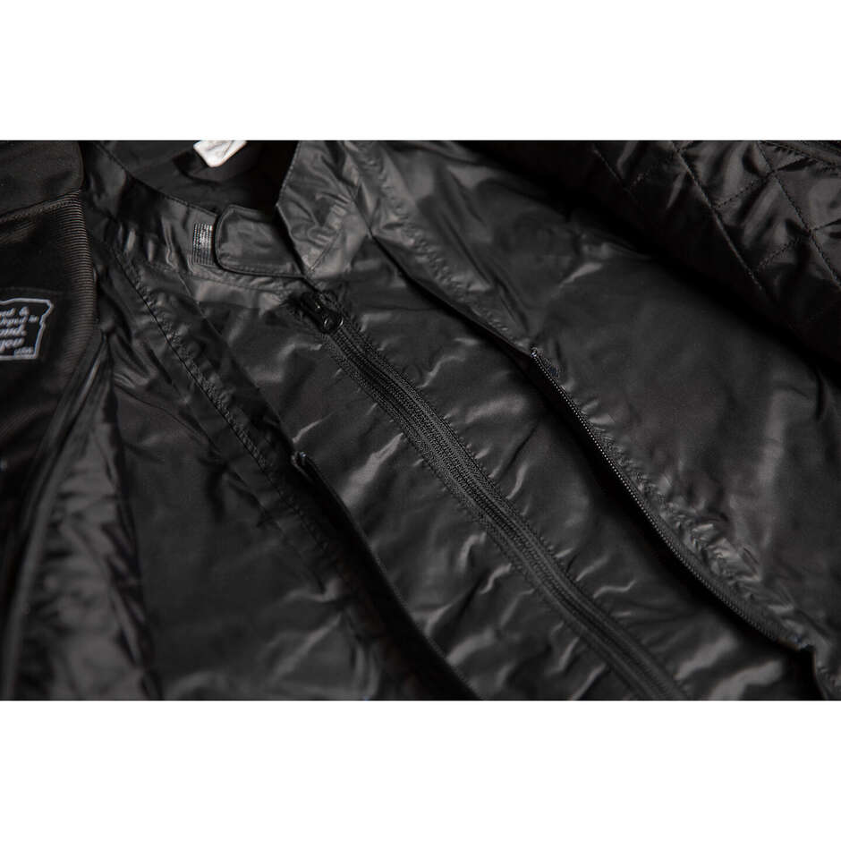 Icon MOTORHEAD3 Black Leather and Fabric Motorcycle Jacket