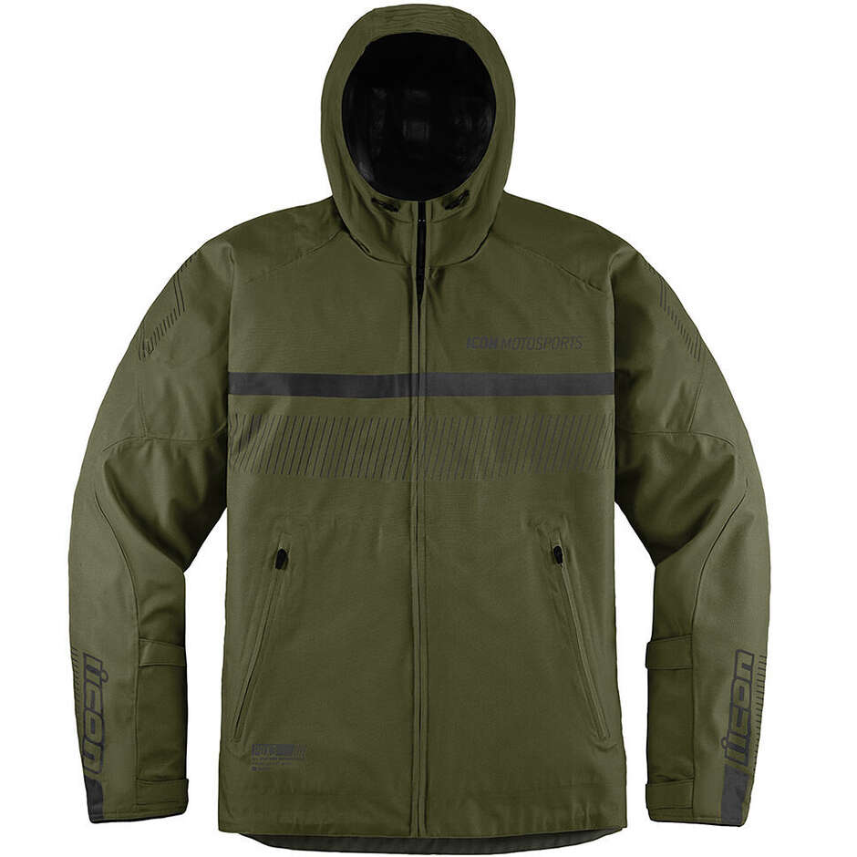 Icon PDX3 Olive Green Motorcycle Jacket