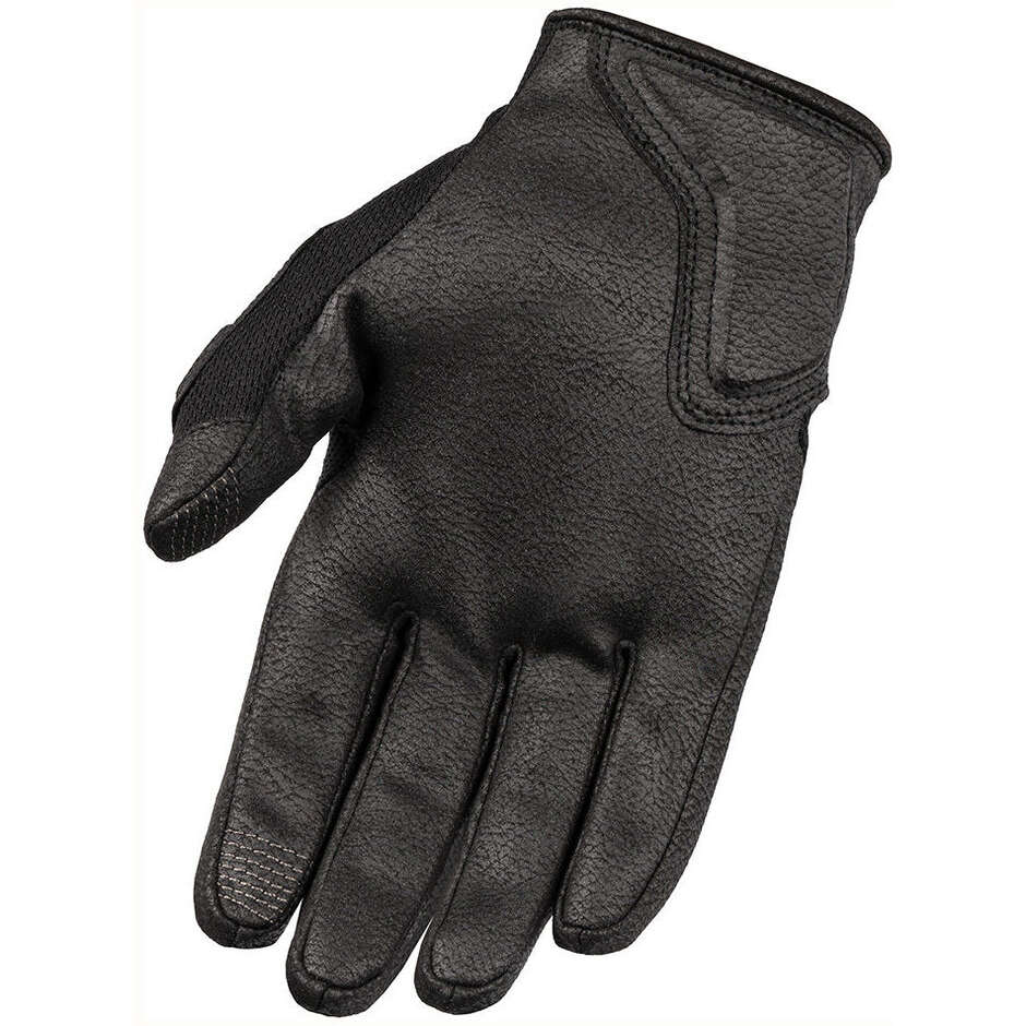 Icon PUNCHUP CE Summer Motorcycle Gloves Black