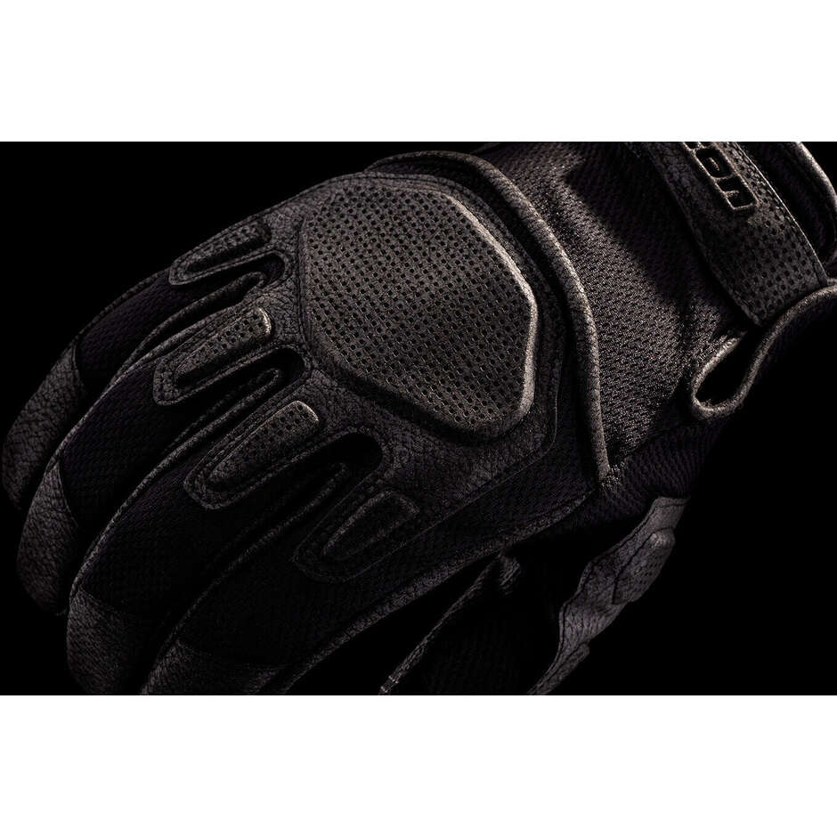 Icon PUNCHUP CE Summer Motorcycle Gloves Black