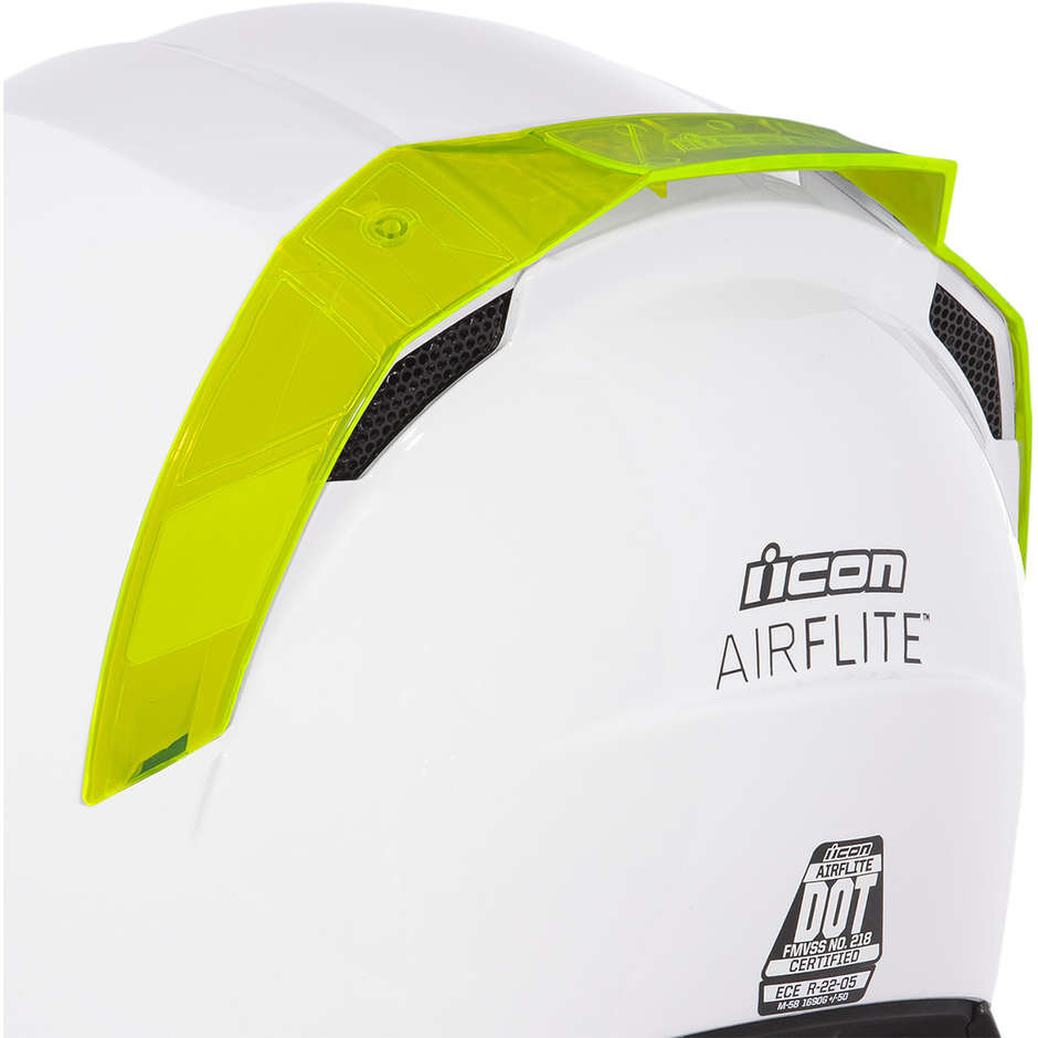 Icon Rear Spoiler for AIRFLITE Dayglo Green Helmet