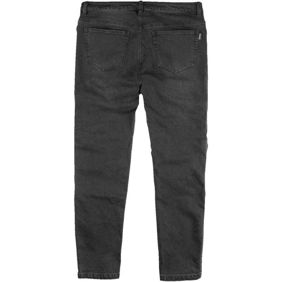 ICON SLABTOWN CE Schwarze Motorrad-Stoffhose