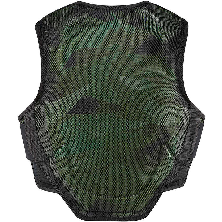 Icon SOFTCORE Gilet de protection moto camouflage vert