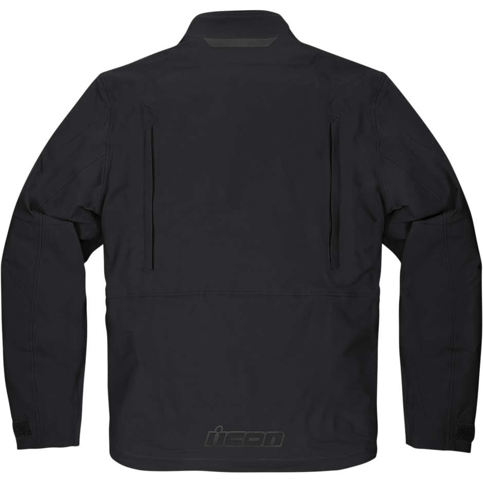 Icon STORMHAWK WP Jacket Veste de moto en tissu noir CE