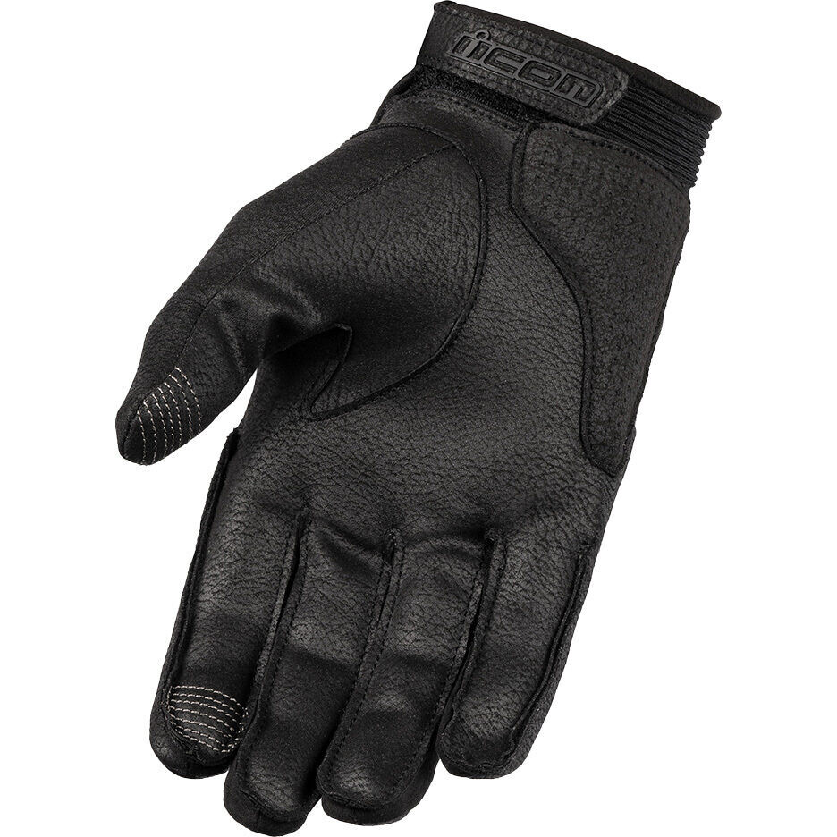 Icon SUPERDUTY3 CE Motorcycle Gloves Black