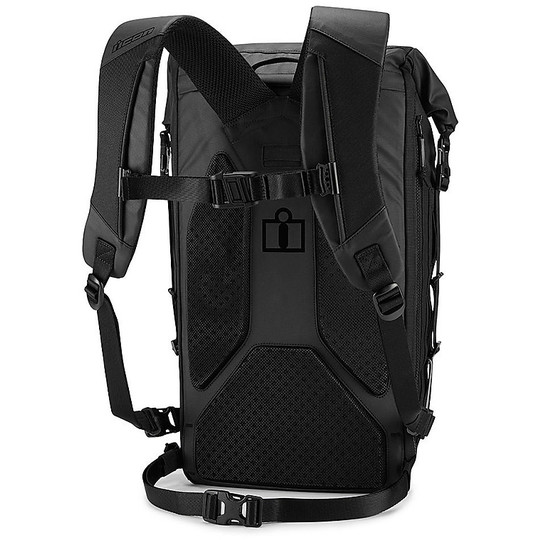 Icon Technical Motorcycle Backpack DREADNAUGHT Black For Sale Online ...