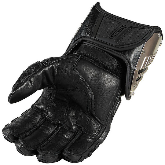 Icon TiMAX Long Leather Motorcycle Gloves