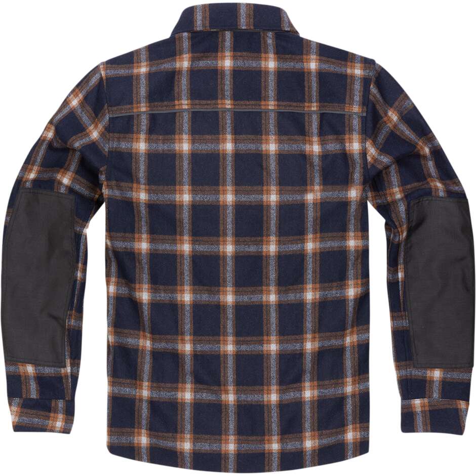 Icon Upstate Gold Flannel Shirt Motorcycle Jacket
