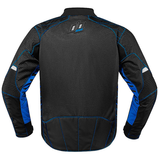 Icon WIREFORM Perforated Motorcycle Jacket Blue