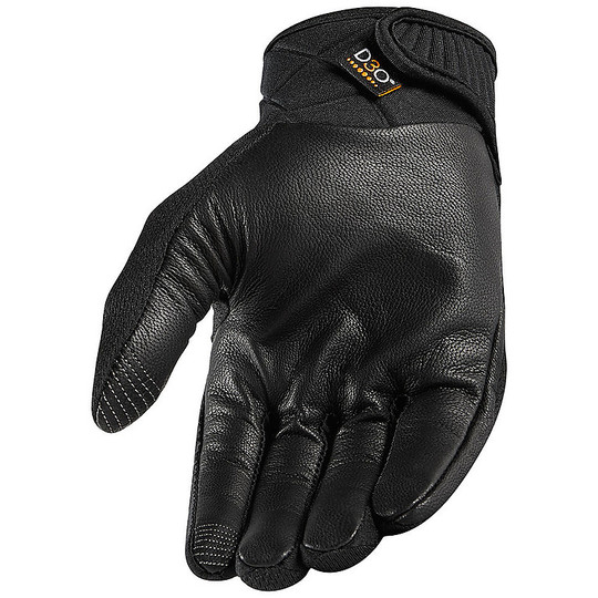 Icon Women's Motorcycle Gloves Icon ANTHEM 2 STEALTH Black