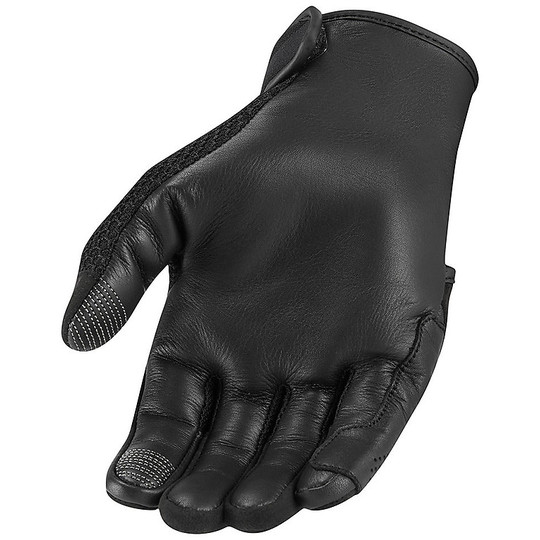 Icon Women's Motorcycle Gloves OVERLORD Lady Black
