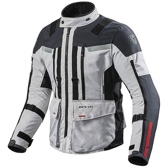 In 2017 Fabric Motorcycle Jacket Rev'it Sand 3 Silver Anthracite