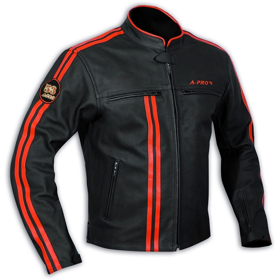 In Genuine Leather Moto Jacket A-Pro Bandidos Orange