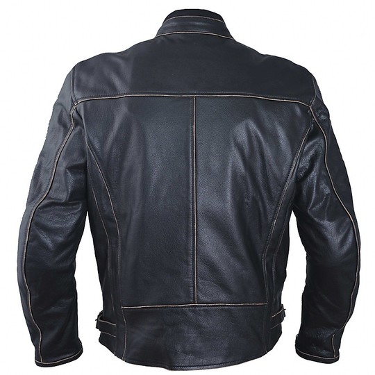 In Genuine Leather Moto Jacket Custom A-Pro Black Scratcher