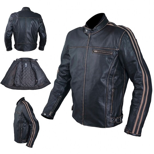 In Genuine Leather Moto Jacket Custom A-Pro Black Scratcher