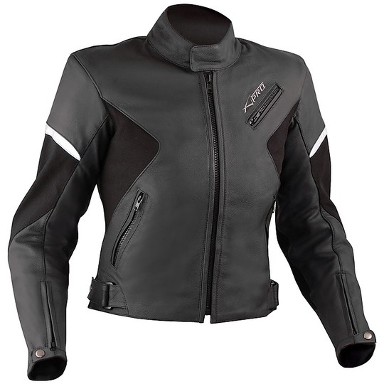 In Genuine Leather Motorcycle Jacket A-Pro Lady Black Sphere